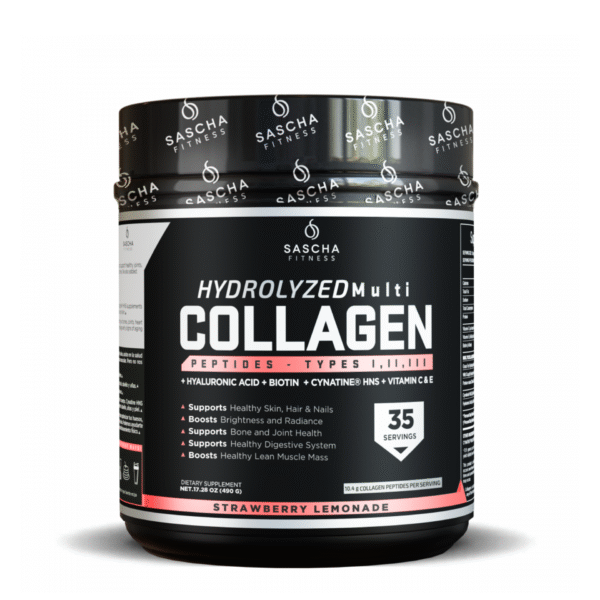 HYDROLYZED Multi COLÁGENO STRAWBERRY LEMONADE- SASCHA FITNESS 35 SV