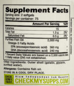 OMEGA-3 FISH OIL NUTRABIO 150 TAB - Imagen 2