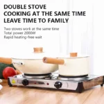 Cocina de Dos Hornilla Placa Calefactora 2000W X4 - Imagen 4