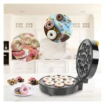 Máquina de Mini Donas de 8 Moldes Antiadherente 1400W X10 - Imagen 5