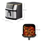 Freidora de Aire de 10L Inox Digital 1400W X4 - Imagen 2