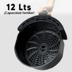 Freidora de Aire de 12L Inox Digital con Visor 1500W X4 - Imagen 3
