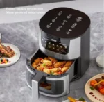 Freidora de Aire 8L Inox Digital con Visor 1500W X4 - Imagen 2