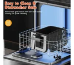 Freidora de Aire de 10L Inox Digital Doble Compartimiento con Visor 2000W X4 - Imagen 3