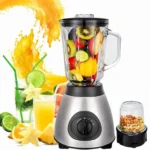 Licuadora Inox de Vaso de Vidrio 1.5L más Moledor de Granos 800W X6 - Imagen 3