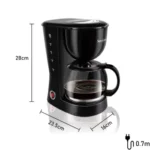 Cafetera de 1.25L para 10-12 tazas 800W X10 - Imagen 2