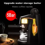 Máquina Cafetera de 2.4L Espresso de 4 Tazas 800W X4 - Imagen 2